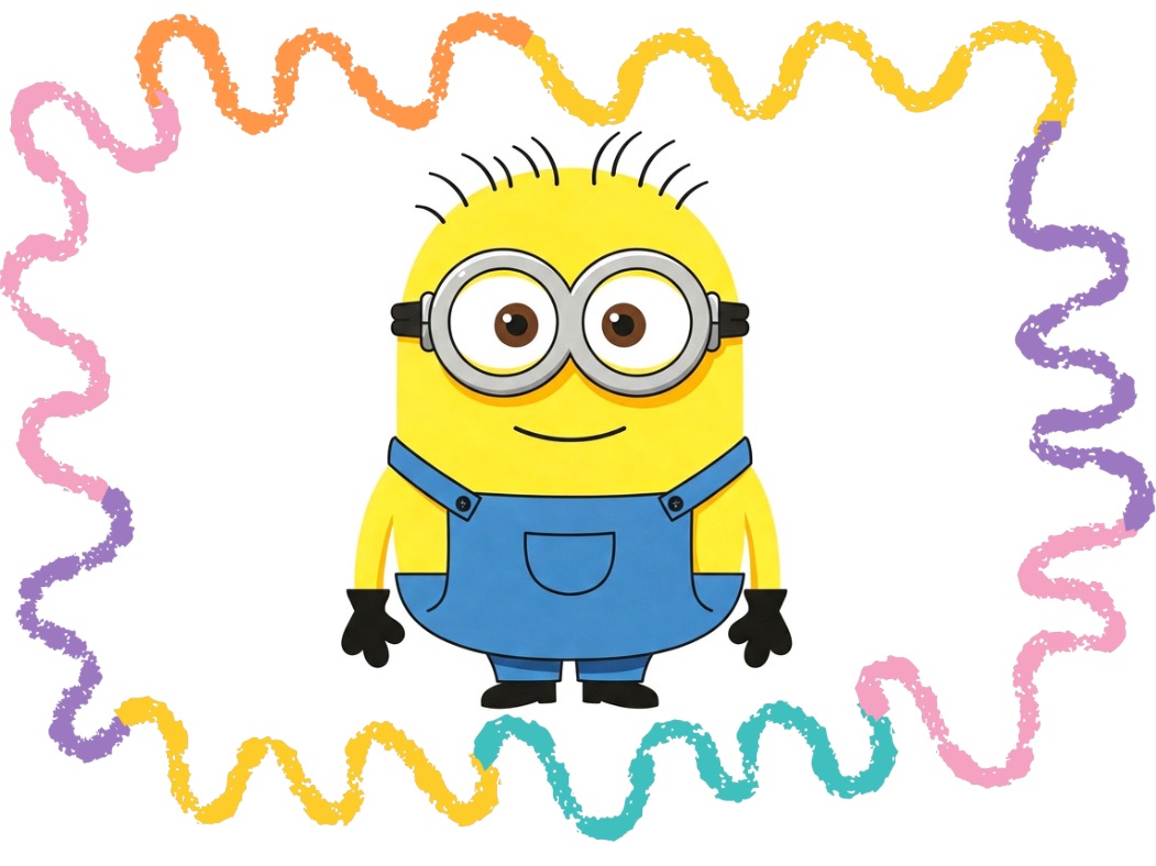 How to draw a minion step by step