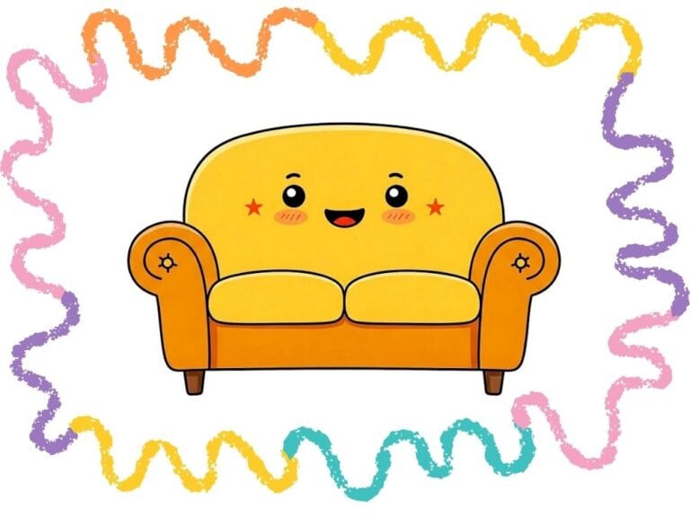 drawing a sofa step by step