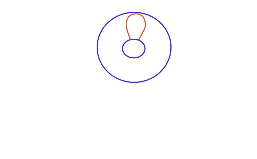 how to draw an easy flower step 2