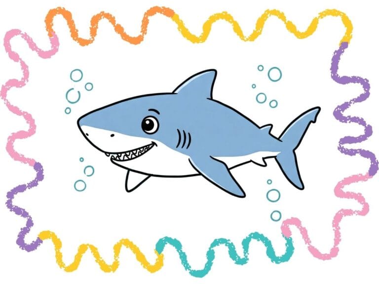 easy to draw a shark