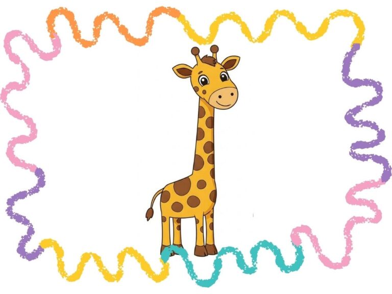 How to sketch a giraffe step by step