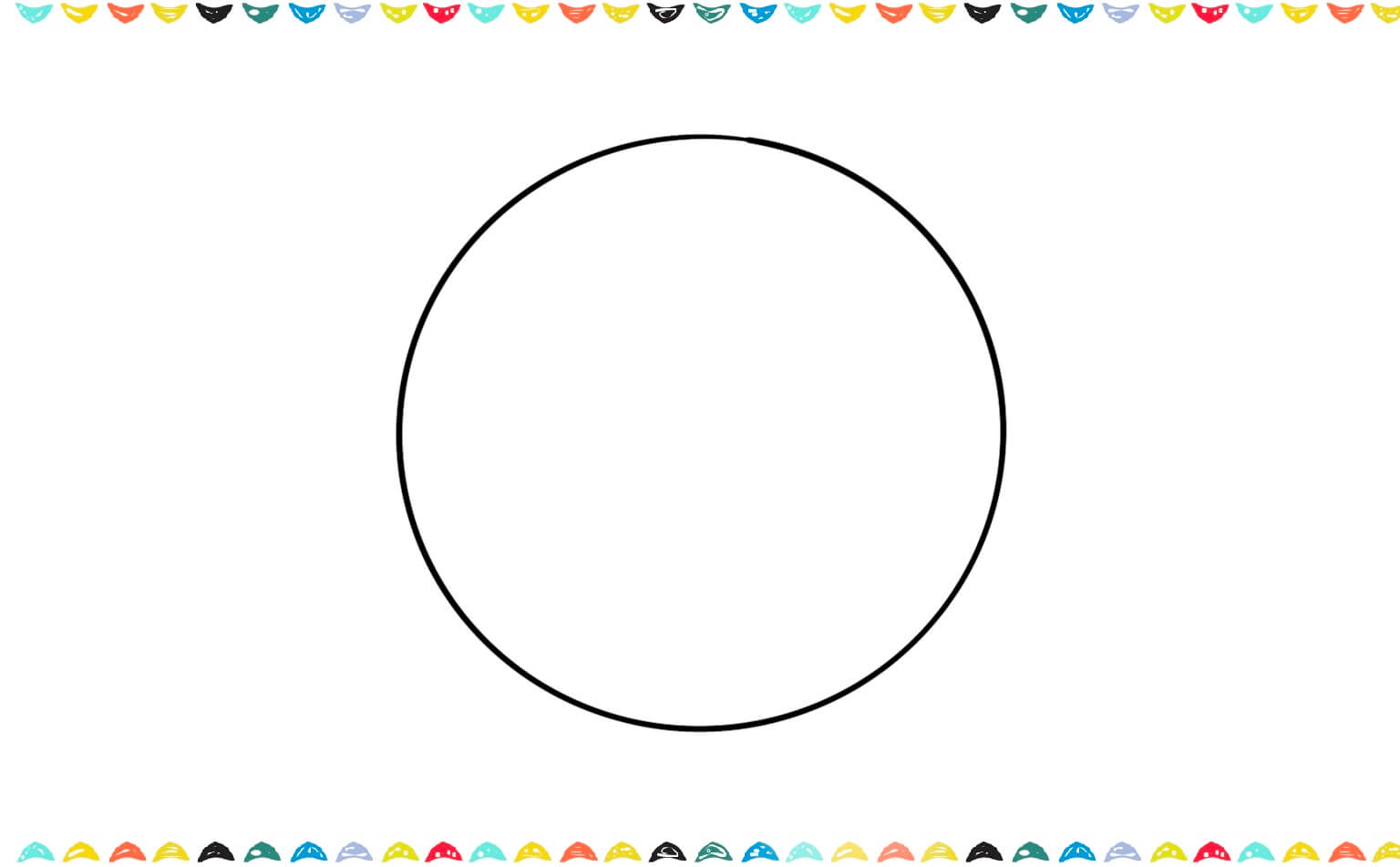 Step 1 sketch a circle