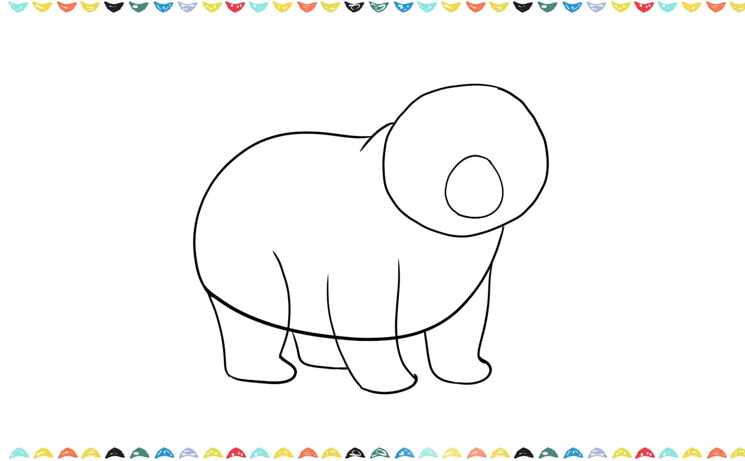step 4 add the legs and the paws of the bear