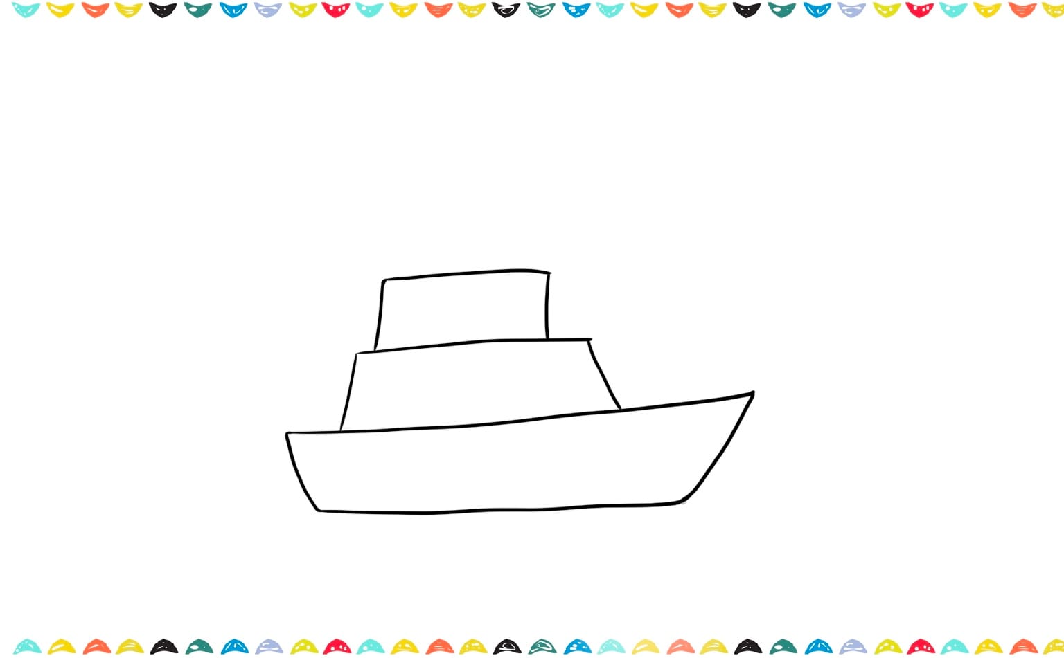 step 4 draw another smaller rectangle 