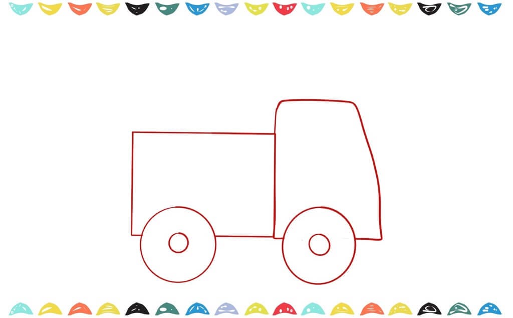 step 3 add wheels under the truck