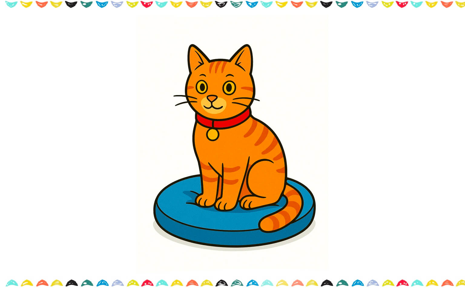 step 11 color the house cat drawing
