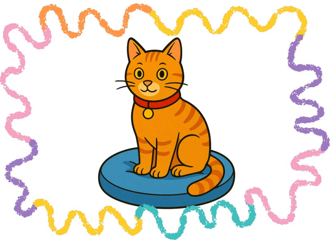 How to draw a house cat step by step