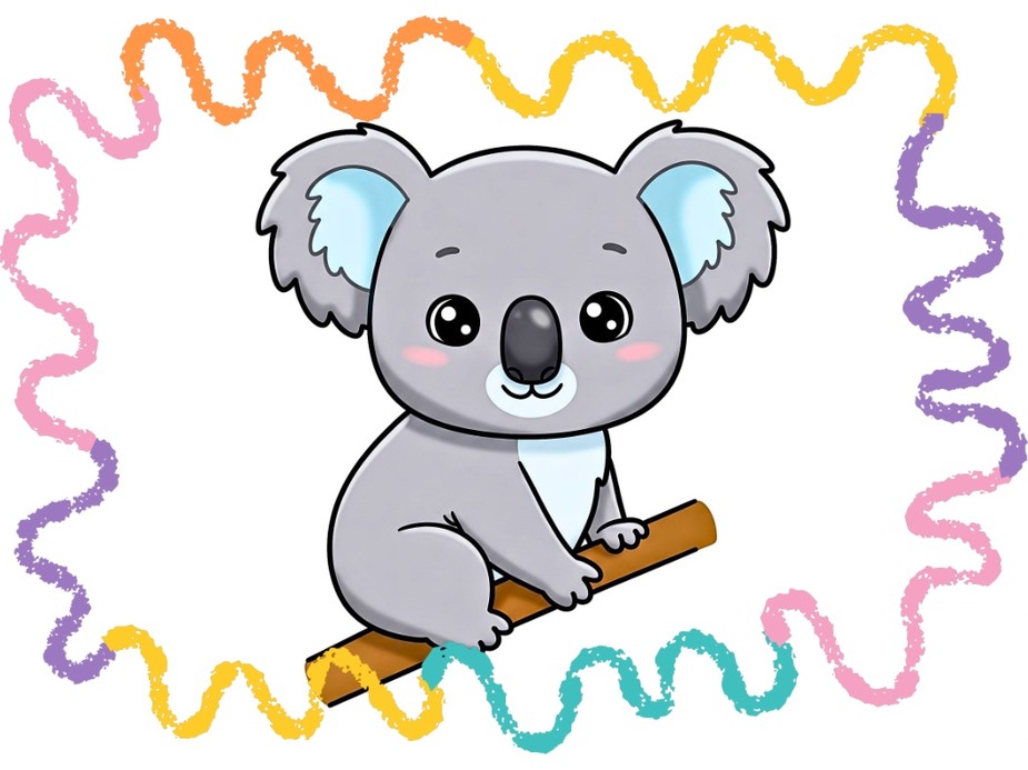 How to draw a koala bear step by step