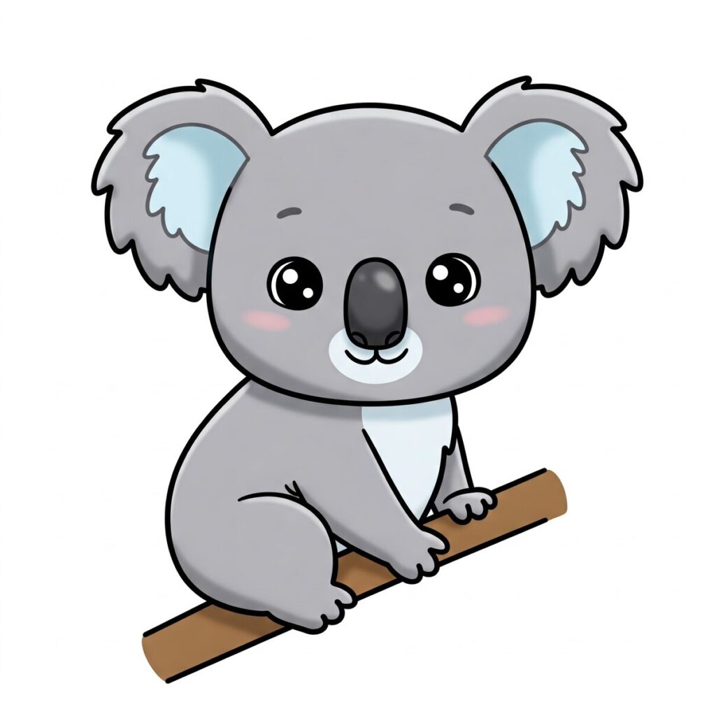 step 8 color the koala