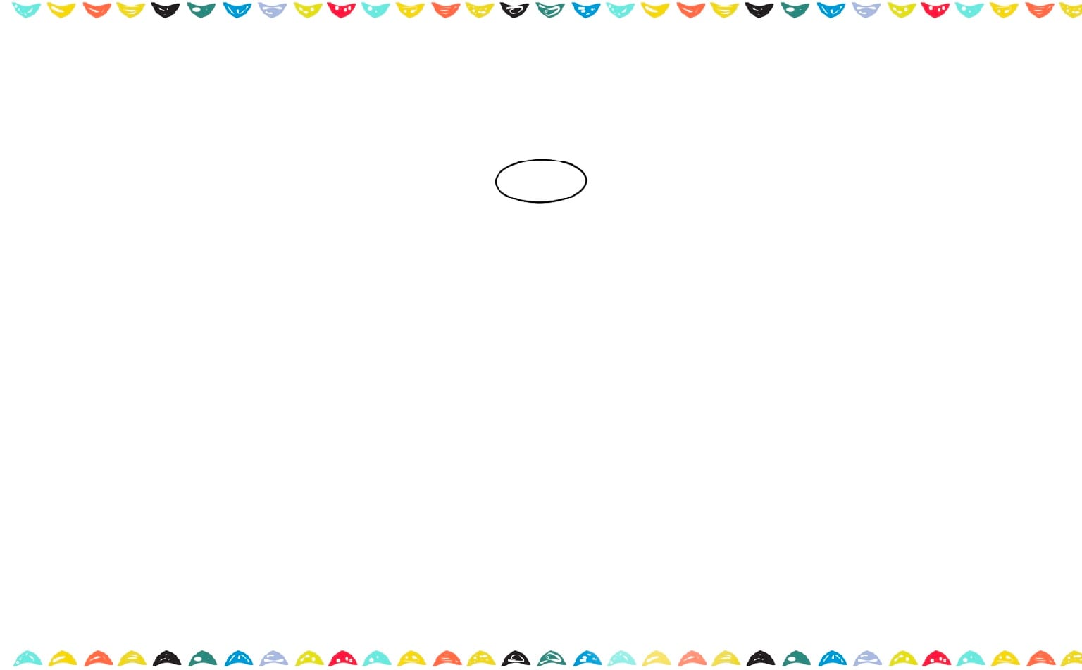 draw an ocal for the center of the lotus flower step 1 