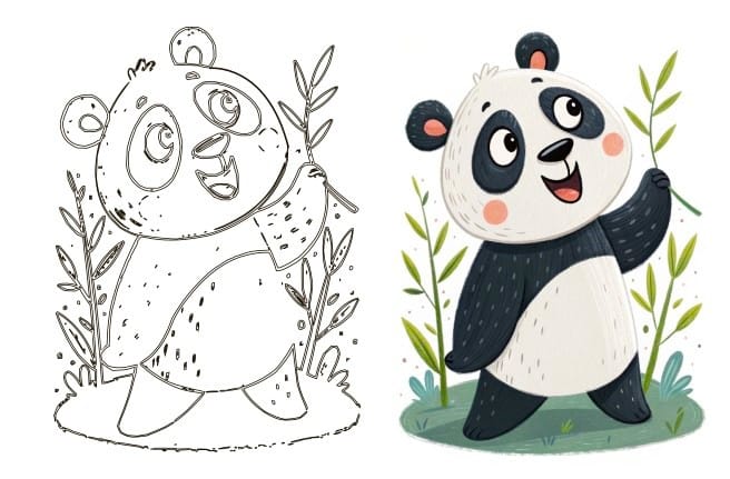 Sketch a panda with our step by step panda drawing tutorial. 