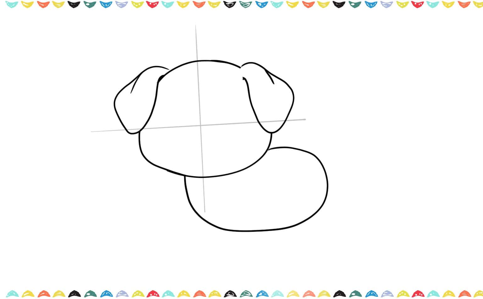 Step 5 add the body of the puppy