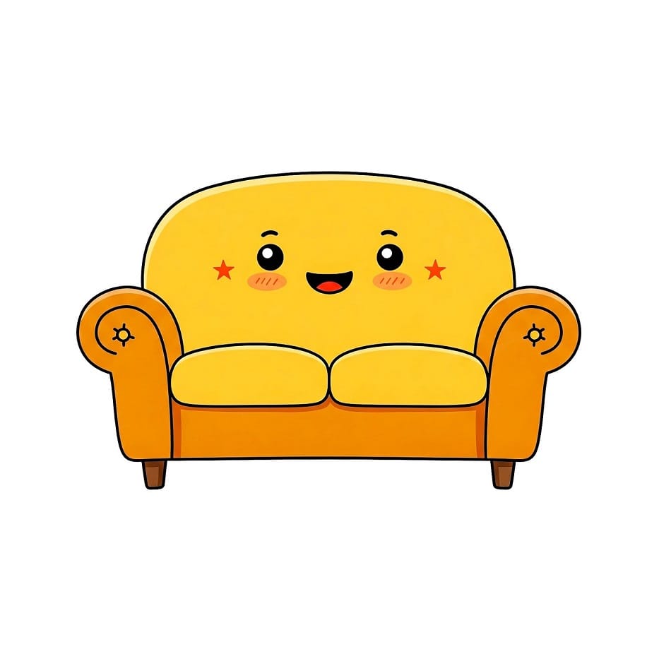 Step 6 How to Draw a Sofastep by step
