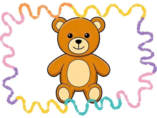 how to draw a teddy bear first tutorial