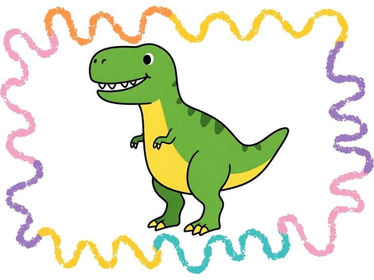 Drawing t-rex dinasour