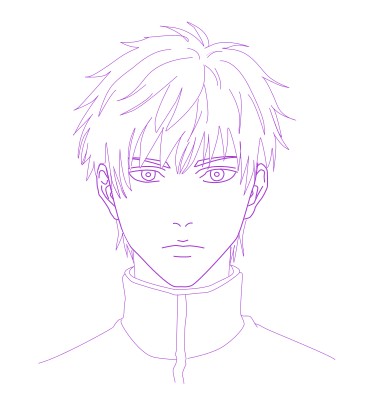 step 8 how to draw an anime step by step outline the drawing