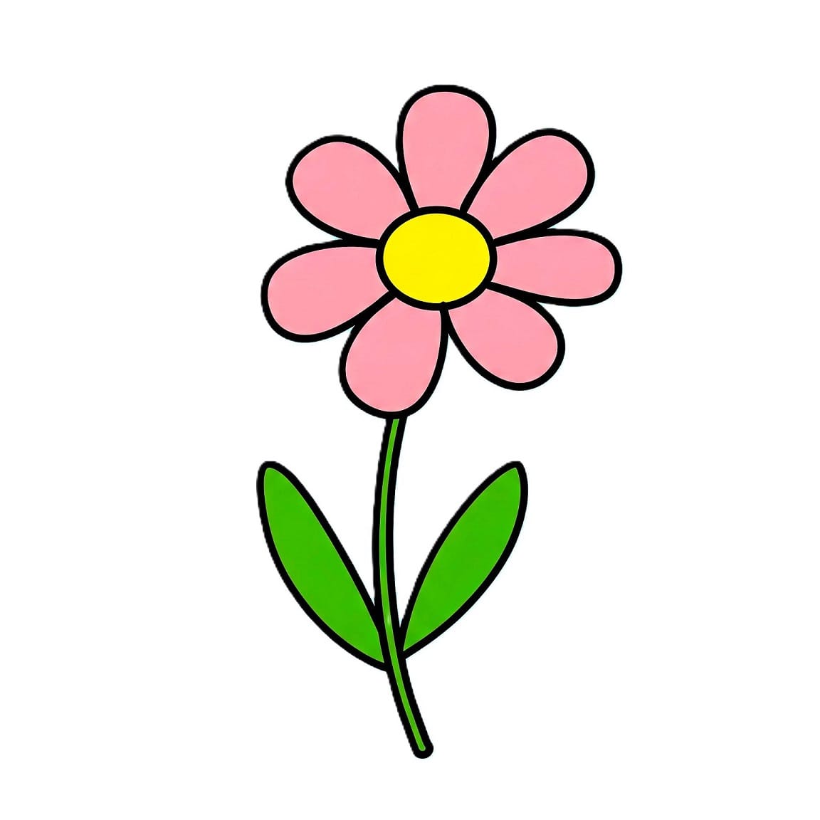 how to draw an easy flower step 7