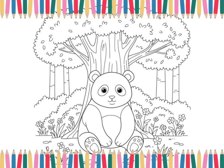 Panda coloring pages