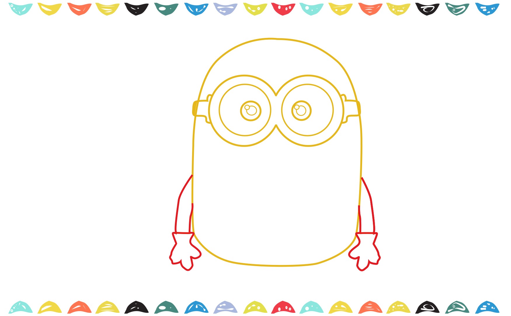 Step 4 add arms of the minion