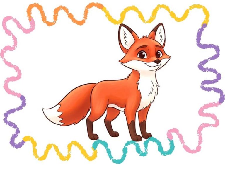 How to draw a fox step by step