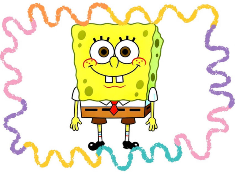 How to draw SpongeBob step by step