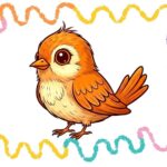 how to draw a bird step by step