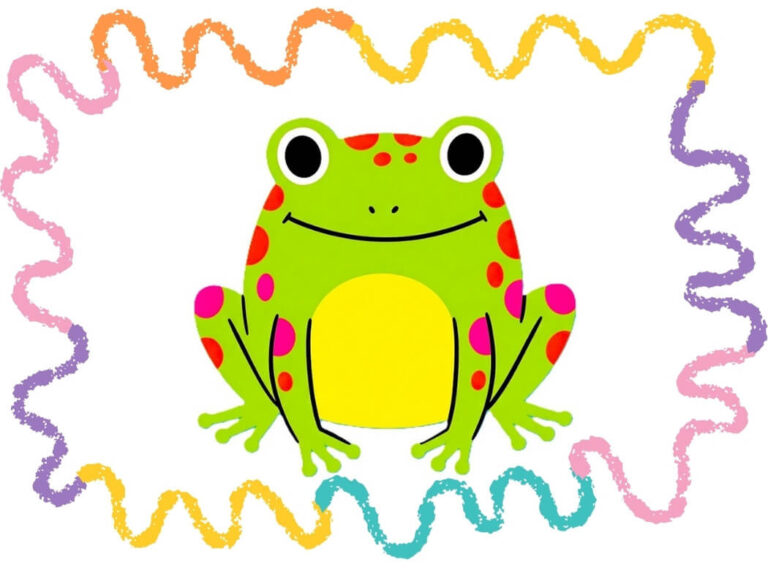 how to draw a frog step by step
