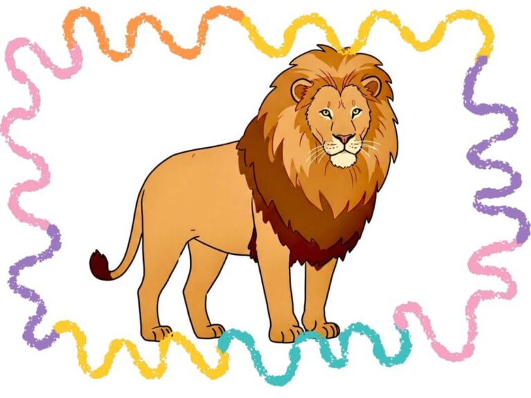 How to sketch a lion step by step