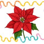 how to draw a poinsettia step by step