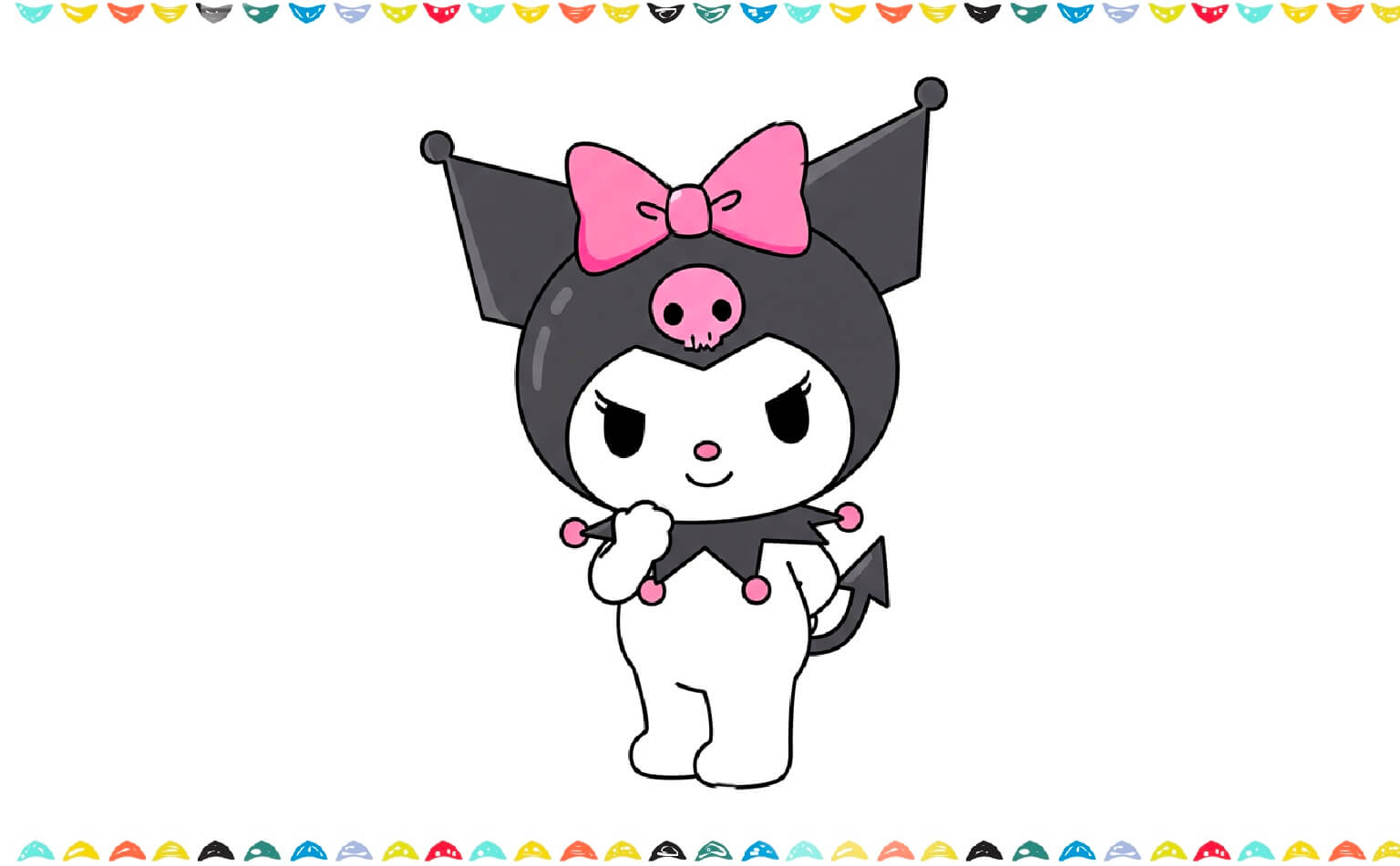 how to draw kuromi step by step step 13