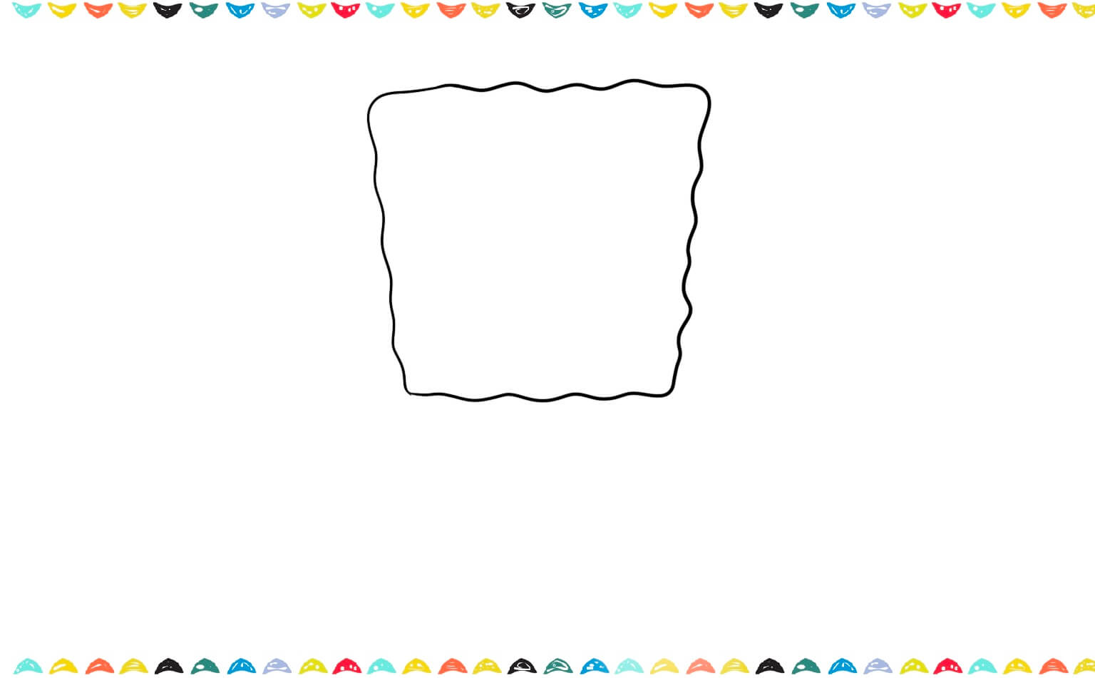 Step 1 draw a square for the spongebob@s body