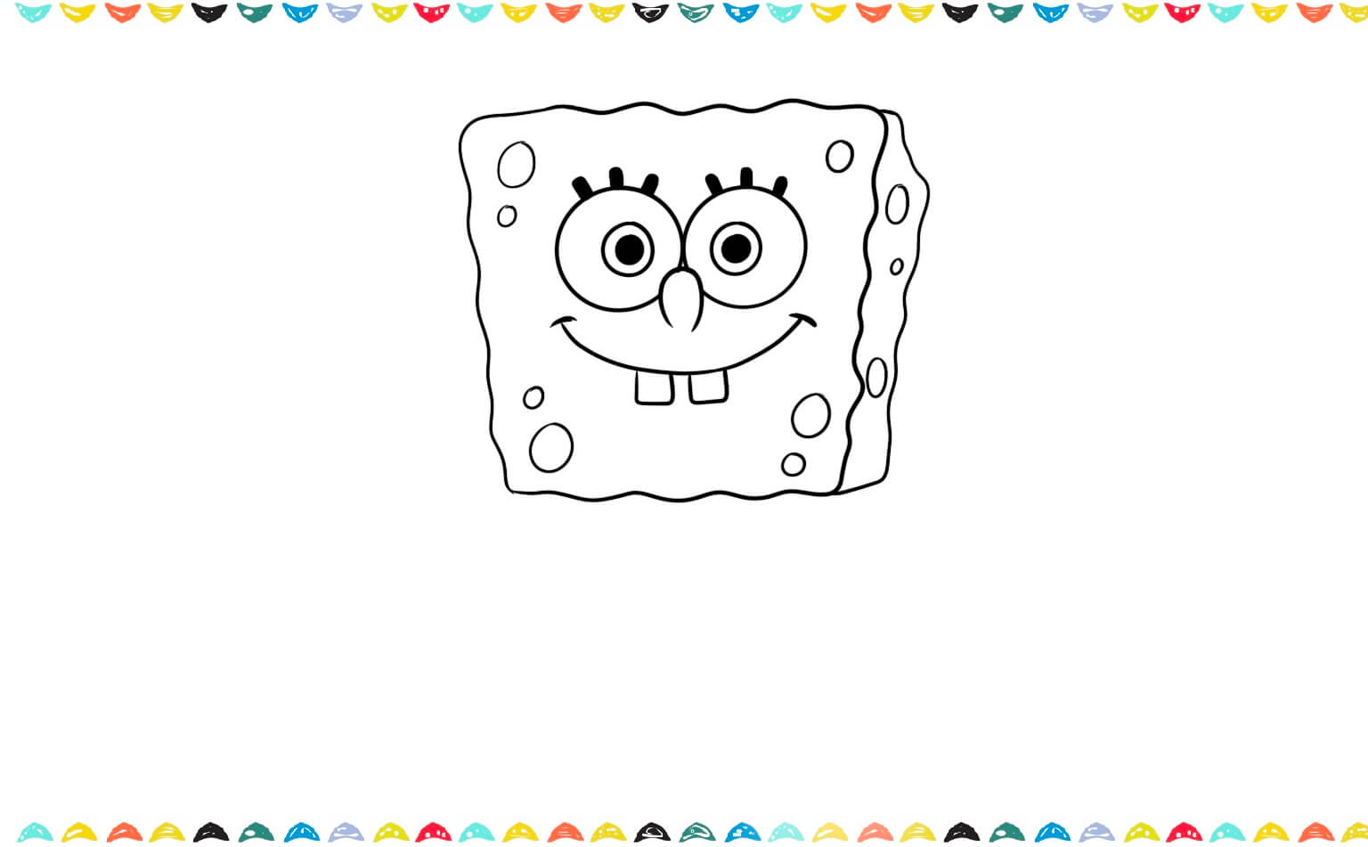 Step 5 how to draw spongebob easy
