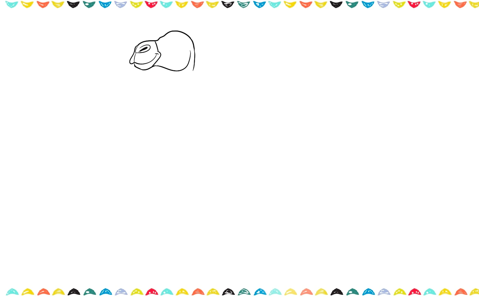 sketch the mouth and nostrils of the easy camel drawing step 3