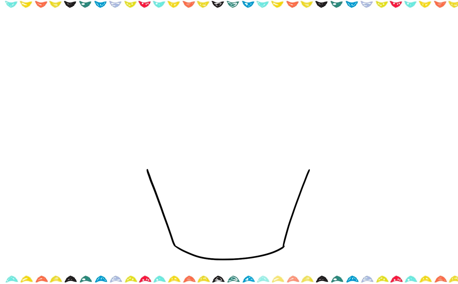 how to draw a cupcake - sketch the cupcake wrapper step 1