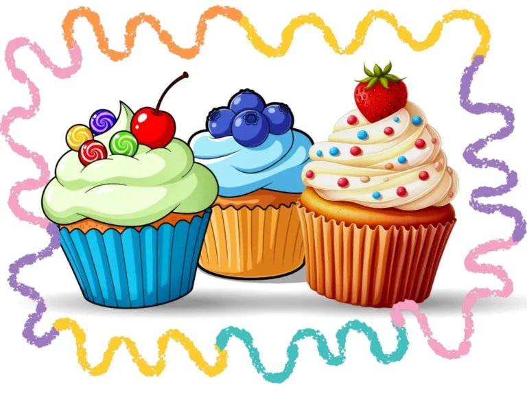 how to draw a cupcake easy