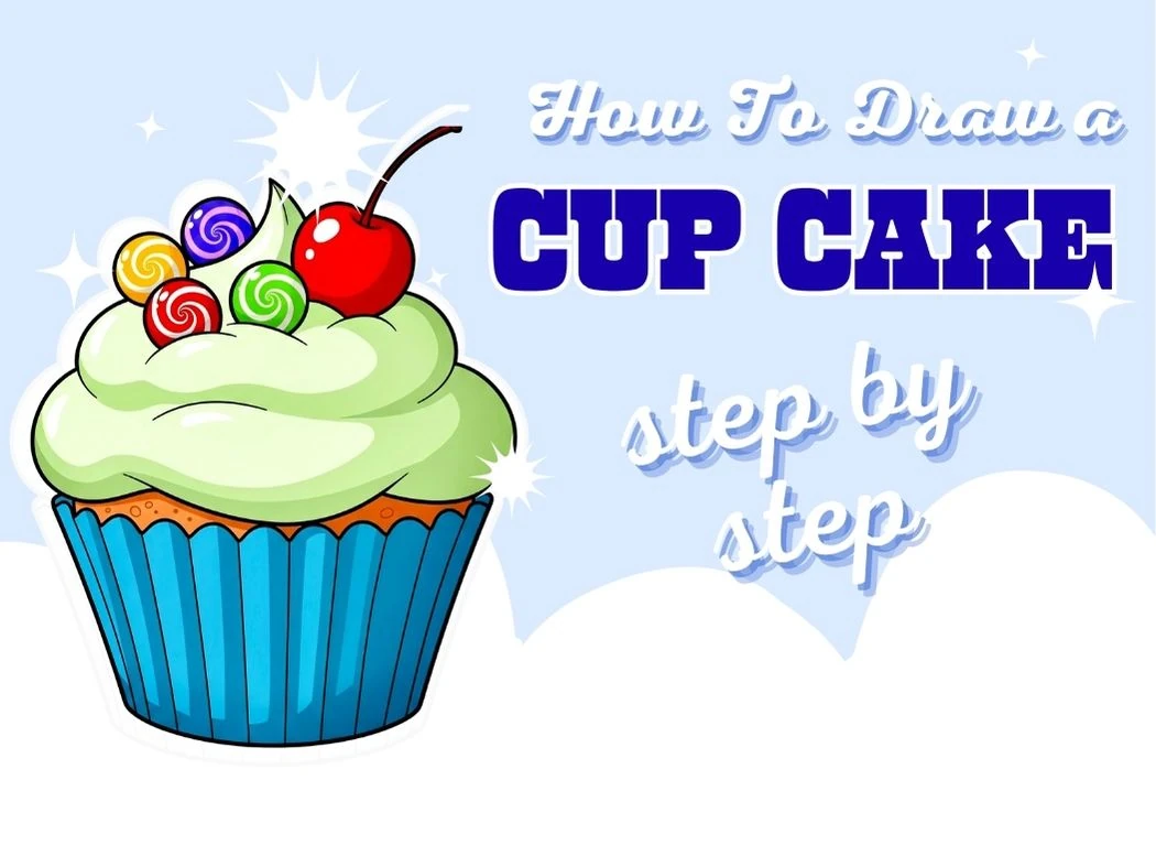 how to draw a cupcake easy