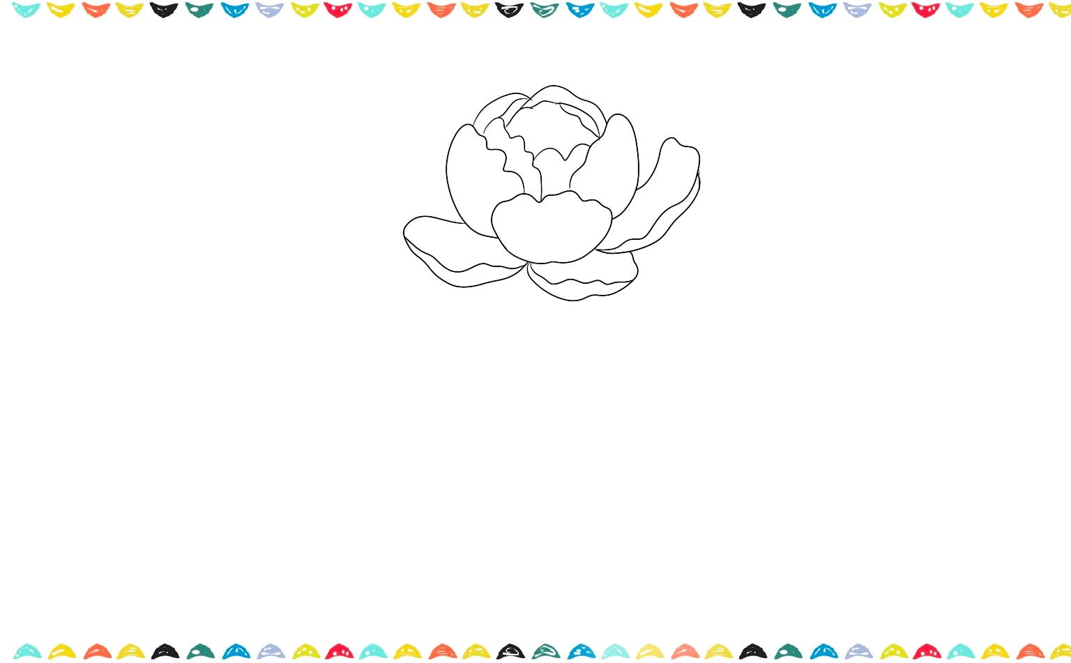 how to draw a peony flower easy - add more petals step 4