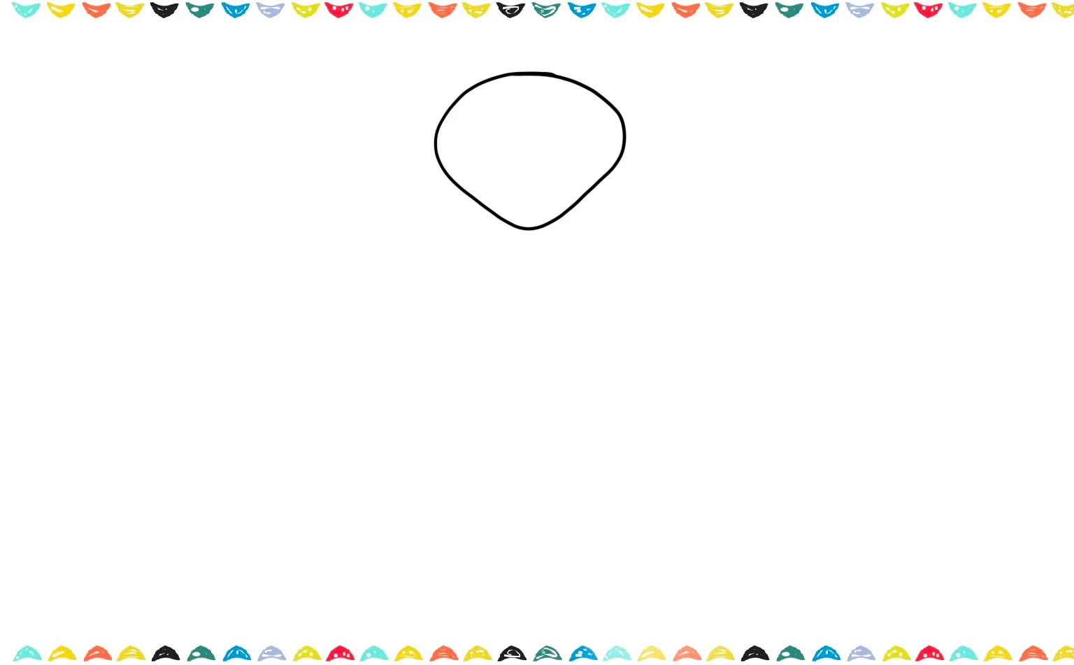 draw the head of the snake step 1