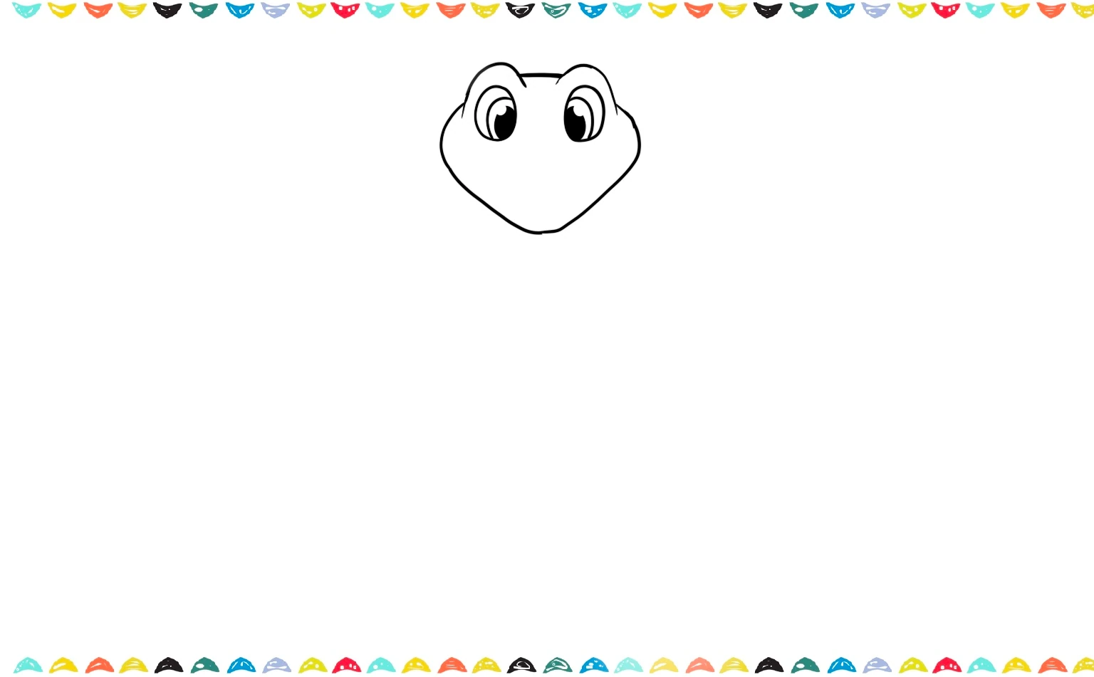 add the eyes of the snake drawing step 3