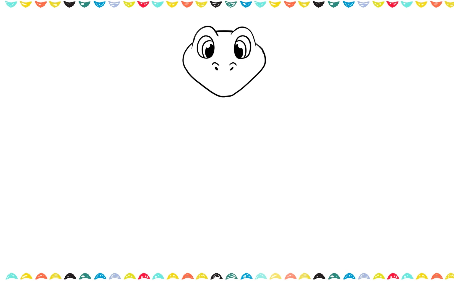 sketch the nostrils to the snake drawing step 4