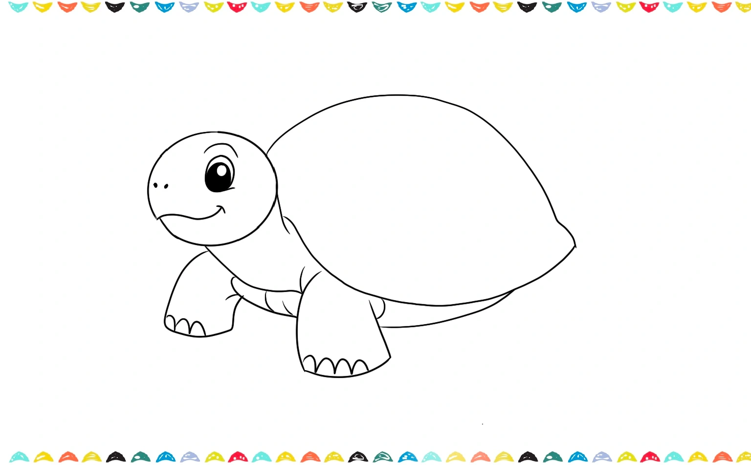 sketch the shell and connect it to the turtle's body step 6 