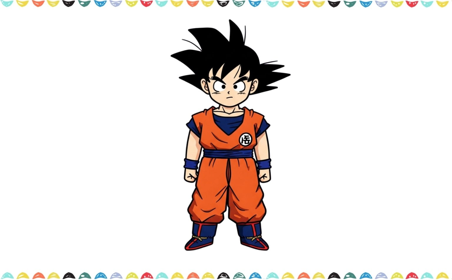 Adding shadows and highlights to the finished drawing to give Goku depth and a glowing effect step 14