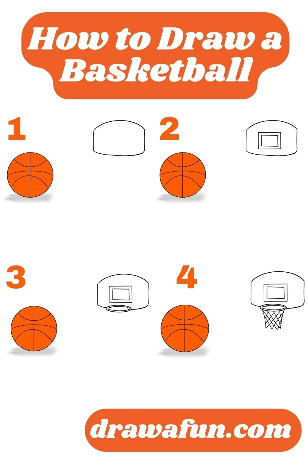 how to draw a basketball hoop step by step 