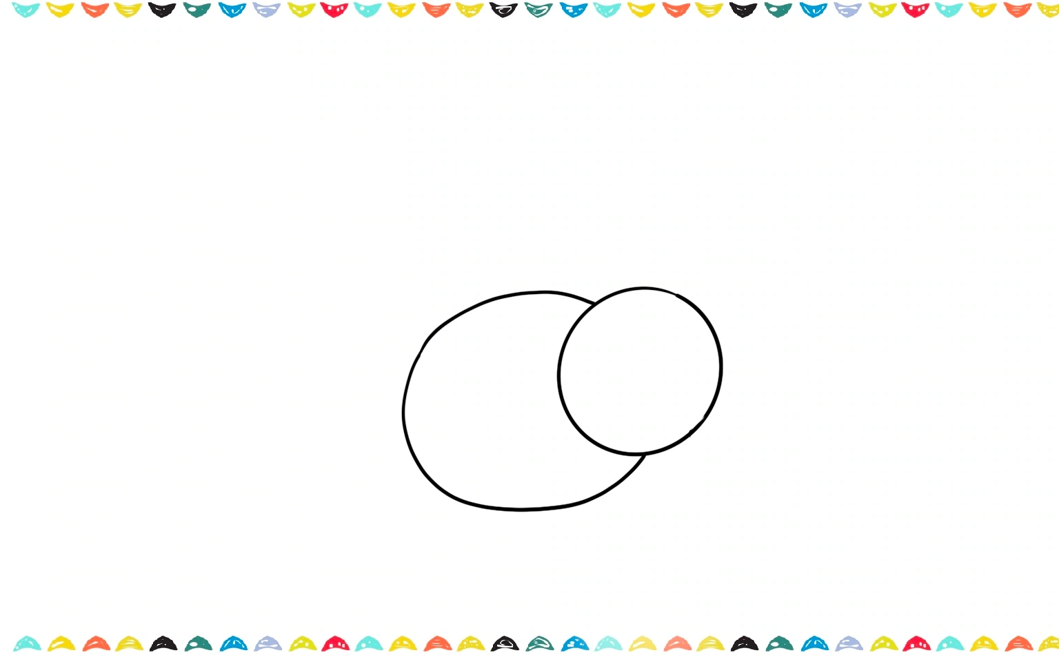 how to draw a bee add a large, slightly tilted oval for the main part of the bee's body step 2