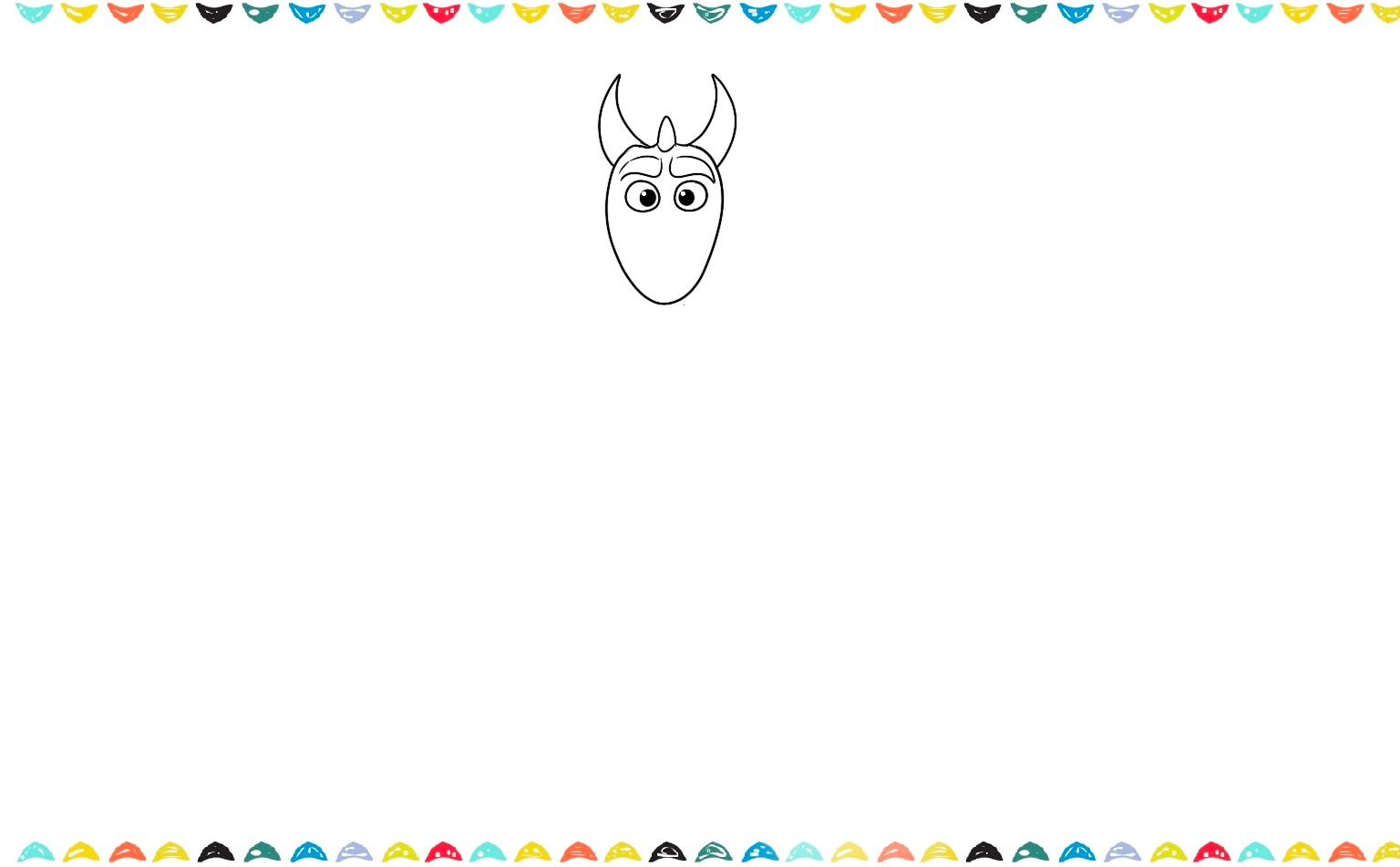 sketch the eyes of the cartoon drawing step 3