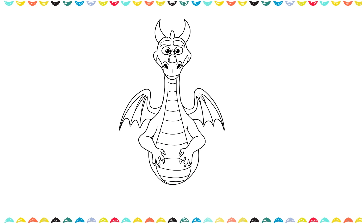 add two wings to the back of the cartoon dragon step 8 