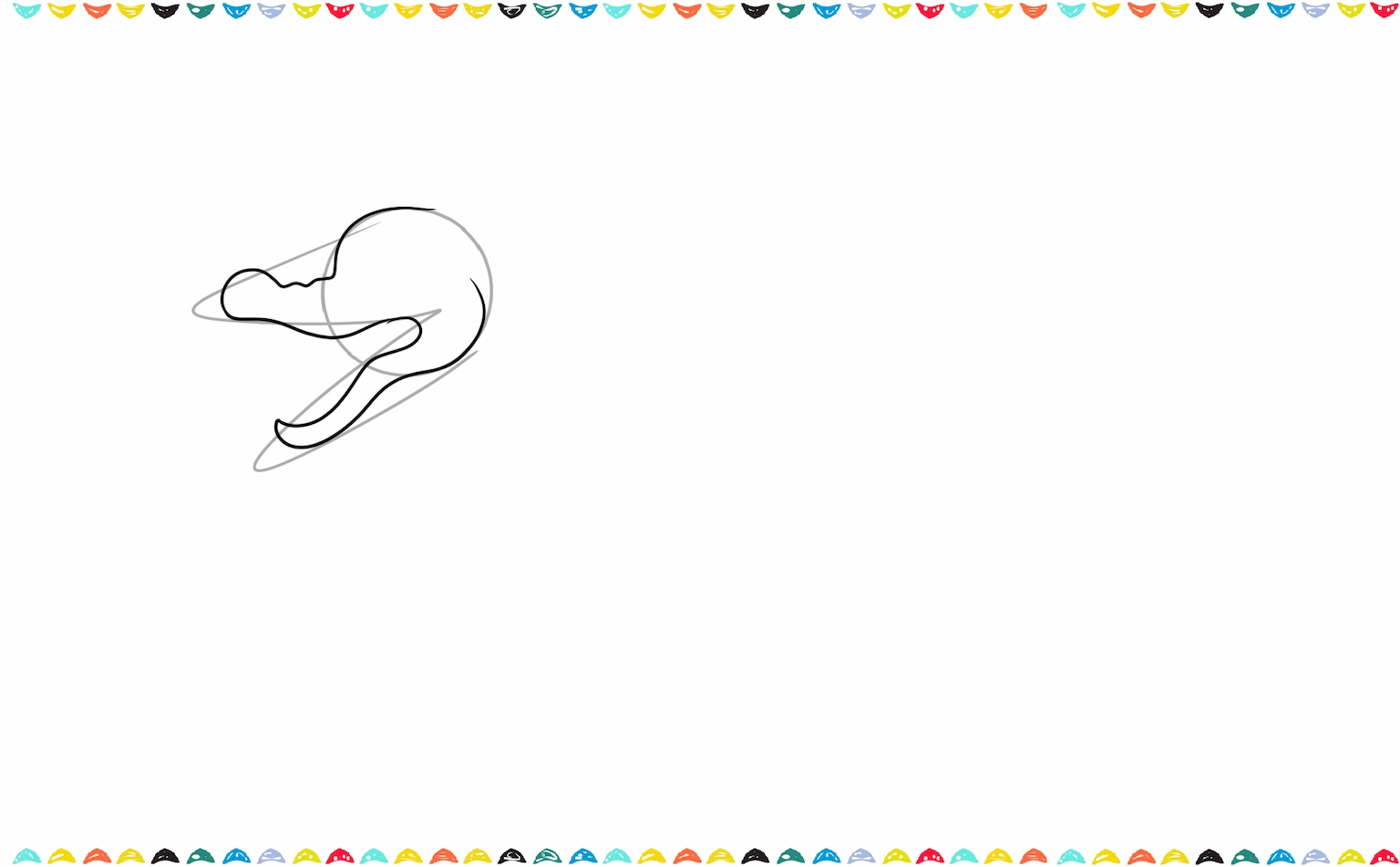 draw the head and jaw of chinese dragon step 2