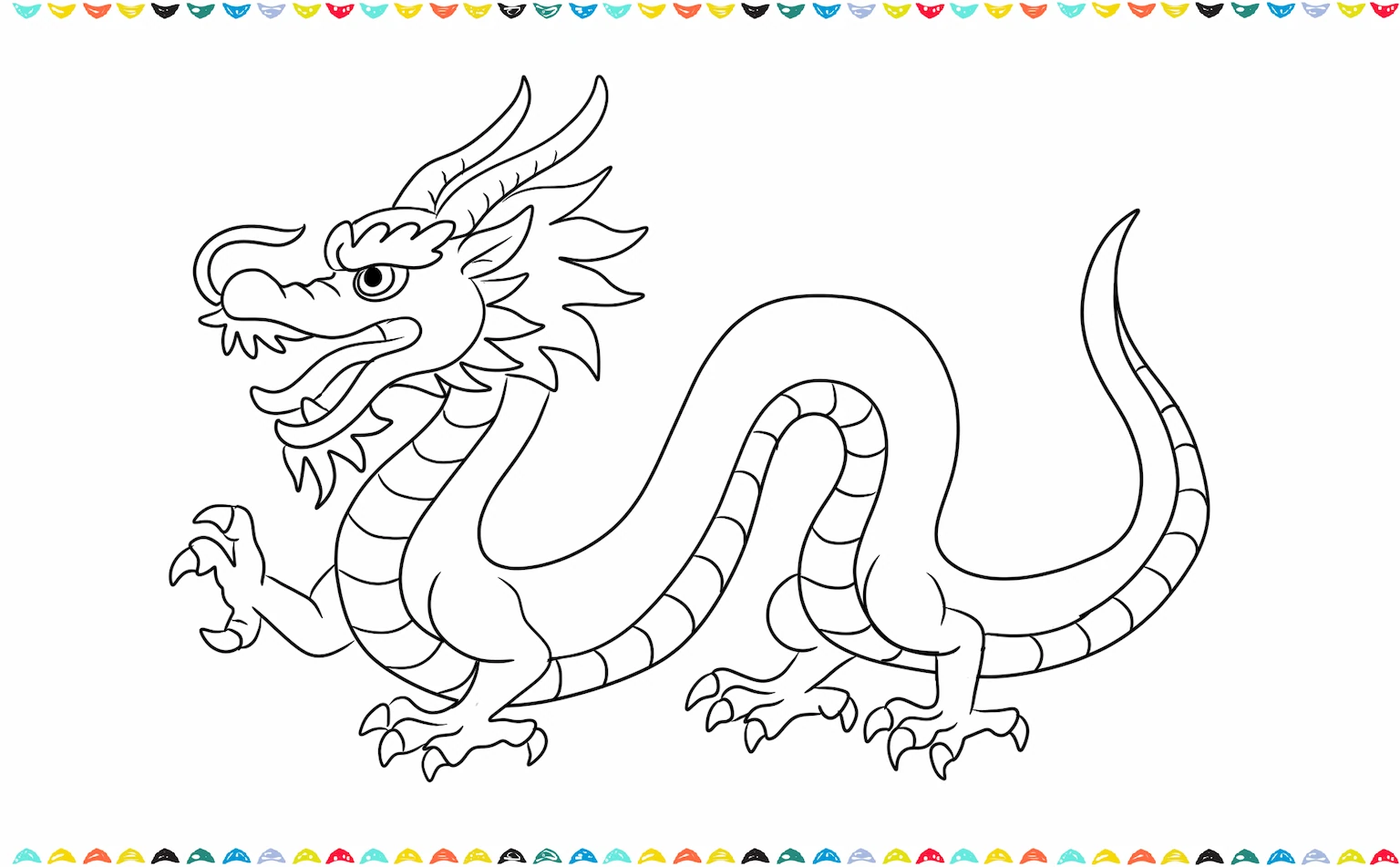 sketch curved lines to the neck and belly step 9