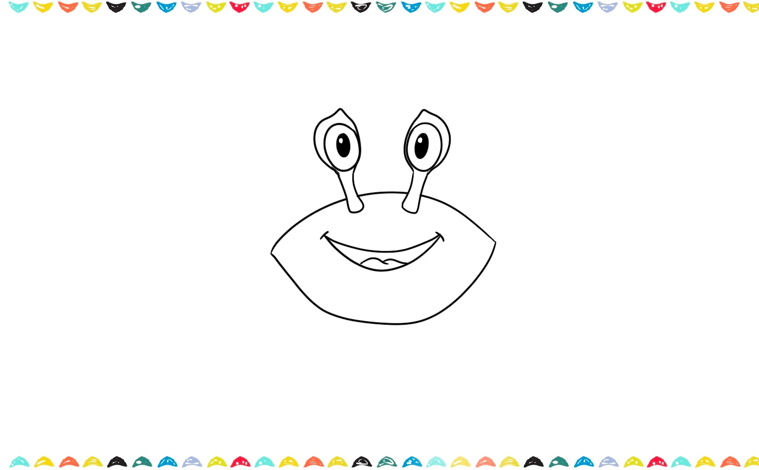 Tutorial on how to color the side-view sketch the smile step 5