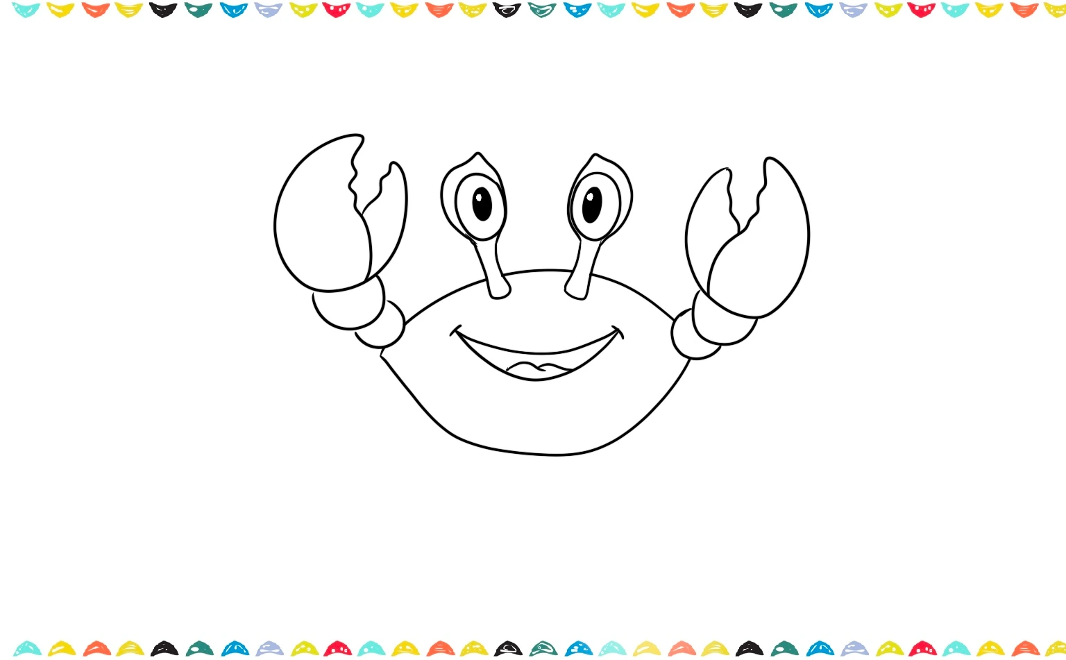 how to draw a crab from side view - add the claws step 7